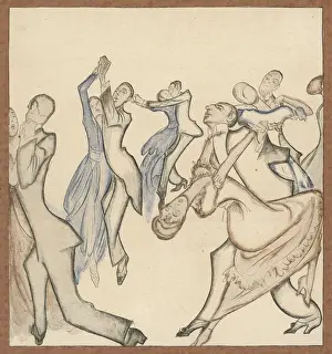 Vintage Dance Photography Prints: Dancing Tango 1919