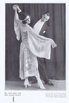 The dancing team of Alec Ross and Gladys Evelyn, London, 192 The dancing team of Alec Ross and Gladys Evelyn, London, 192