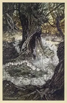 Folklore Inspired Artwork Prints: Dancing in Wood