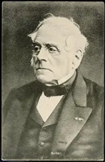 French Composer Biography Prints: Daniel Auber / Postcard