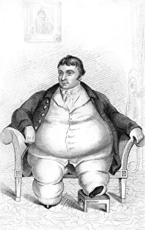 Daniel Lambert Print: Fat Englishman, 1770-1809