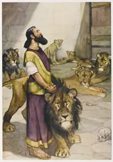 Daniel in the Lions Den Print