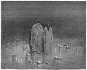 Dante and Virgil in Hell Print