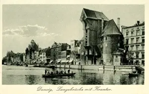 German Waterfront Prints: Danzig, Germany - harbour