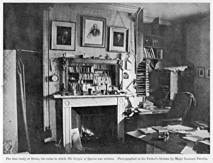 Charles Darwin Study Prints: Darwins Study, Down