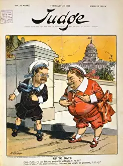 Theodore Roosevelt and William Howard Taft Print, 1906