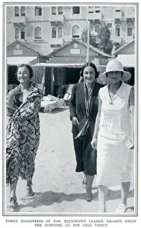 Daughters of Leonid Krassin at the Venice Lido Daughters of Leonid Krassin at the Venice Lido