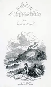 Charles Dickens Prints: David Copperfield Print - Engraved Frontispiece Illustration