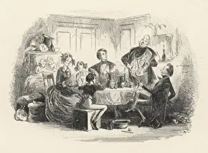 David Copperfield / Phiz Print: Mr Micawbers Valedictory Remarks
