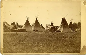 David Frances Barry photo - Sioux teepees David Frances Barry photo - Sioux teepees