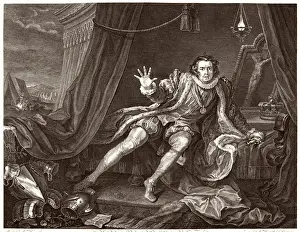 18th Century Theatre History Prints: David Garrick / Hogarth