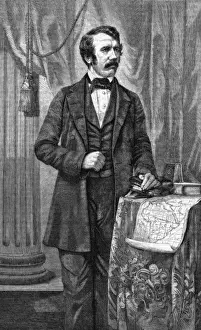 Print of David Livingstone, Scottish missionary and explorer