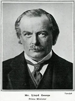 David Lloyd George Print - British Statesman 1916