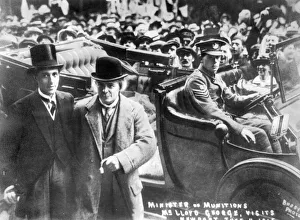 David Lloyd George visiting Newport during WW1 David Lloyd George visiting Newport during WW1