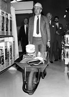 David Penhaligon Print: Cornish MP in a Wheelbarrow