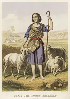 Christian Iconography Prints: David as a Shepherd
