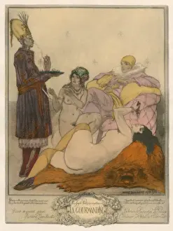Gluttony Print by Mary Evans