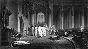 Death of Caesar Print: Julius Caesar Assassination 44 BC