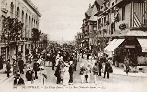 Deauville, France - La Rue Gontaut-Biron Deauville, France - La Rue Gontaut-Biron