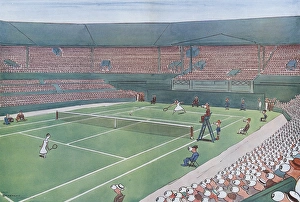 The Debutante by H. M. Bateman (Tennis at Wimbledon) The Debutante by H. M. Bateman (Tennis at Wimbledon)