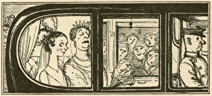 Debutante queuing in the Mall by Rex Whistler Debutante queuing in the Mall by Rex Whistler