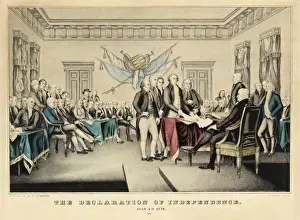 Declaration Of Independence Signing Prints: The Declaration of Independence