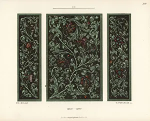Decorated sides and back of house altar, German Decorated sides and back of house altar, German