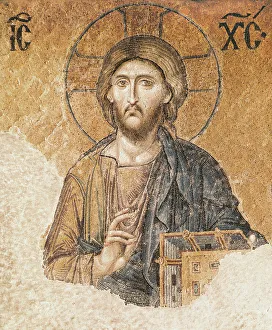 Deesis Mosaic. 13th c. TURKEY. Istanbul. Hagia Deesis Mosaic. 13th c. TURKEY. Istanbul. Hagia