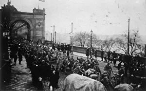 Germany Economic Crisis Prints: Defeated Troops Return
