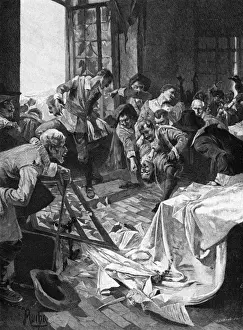 Defenestration Of Prague Prints: Defenestration (Mucha)