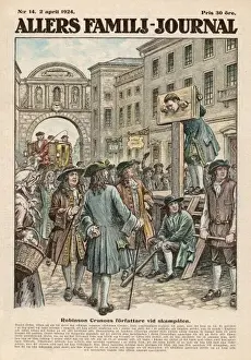 Historical London Scenes Prints: Defoe in Pillory