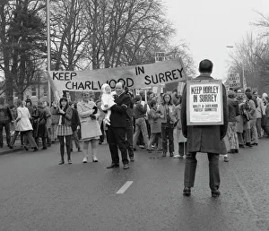 Demonstration to keep Horley and Charlwood in Surrey Demonstration to keep Horley and Charlwood in Surrey