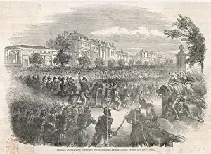19th Century Street Scene Prints: Demonstration Quelled