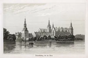 Denmark Print: Frederiksborg Royal Palace