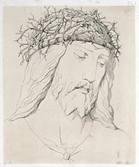 Depiction of Christ wearing Crown of Thorns Depiction of Christ wearing Crown of Thorns