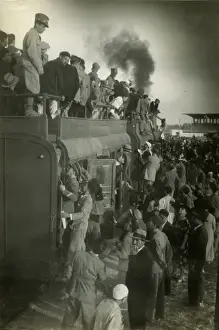 Libya's Desert Express Train Print, 1940s