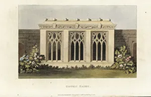 Design for a gothic dairy for a stately home, 1821 Design for a gothic dairy for a stately home, 1821