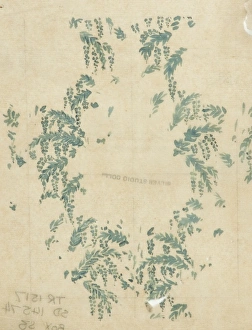 Design for Textile or Wallpaper with green leaves Design for Textile or Wallpaper with green leaves