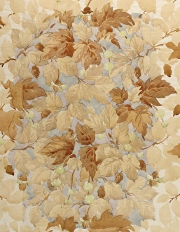 Design for Wallpaper with autumn leaves Design for Wallpaper with autumn leaves