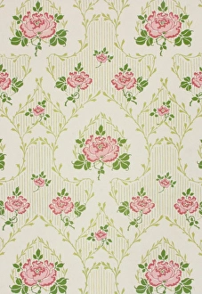 Design for Wallpaper with pink flowers Design for Wallpaper with pink flowers