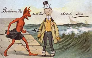 Between the Devil and the Deep Blue Sea Print, 1906