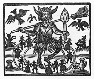 Historical Paranormal Images Prints: Devil at Sabbat