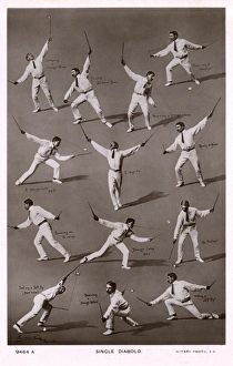 A Diabolo player by German photographer Reinhold Thiele A Diabolo player by German photographer Reinhold Thiele