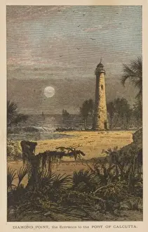 Diamond Point Lighthouse Print, Calcutta Harbour Entrance