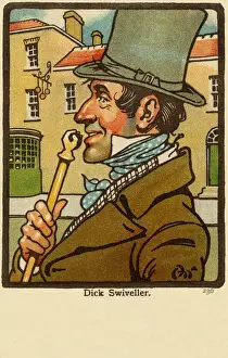 Victorian Era Literature Figures Prints: Dick Swiveller