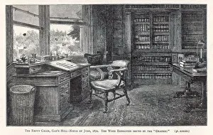 Author Prints: Dickens' Study Print at Gadshill