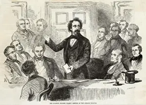 19th Century Literary Figures Prints: Dickens Dulwich Adelphi