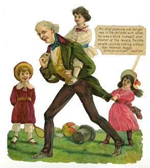 Dickens scrap - Newman Noggs in Nicholas Nickleby Dickens scrap - Newman Noggs in Nicholas Nickleby