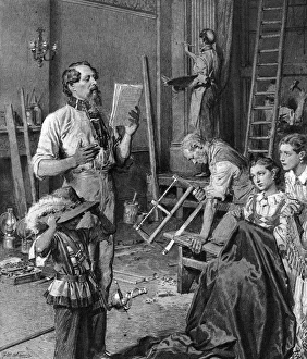 Dickens transforms school room to theatre in Tavistock House Dickens transforms school room to theatre in Tavistock House