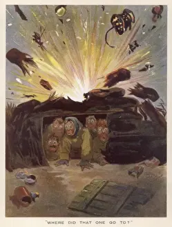 WWII Soldiers in Bunker Print